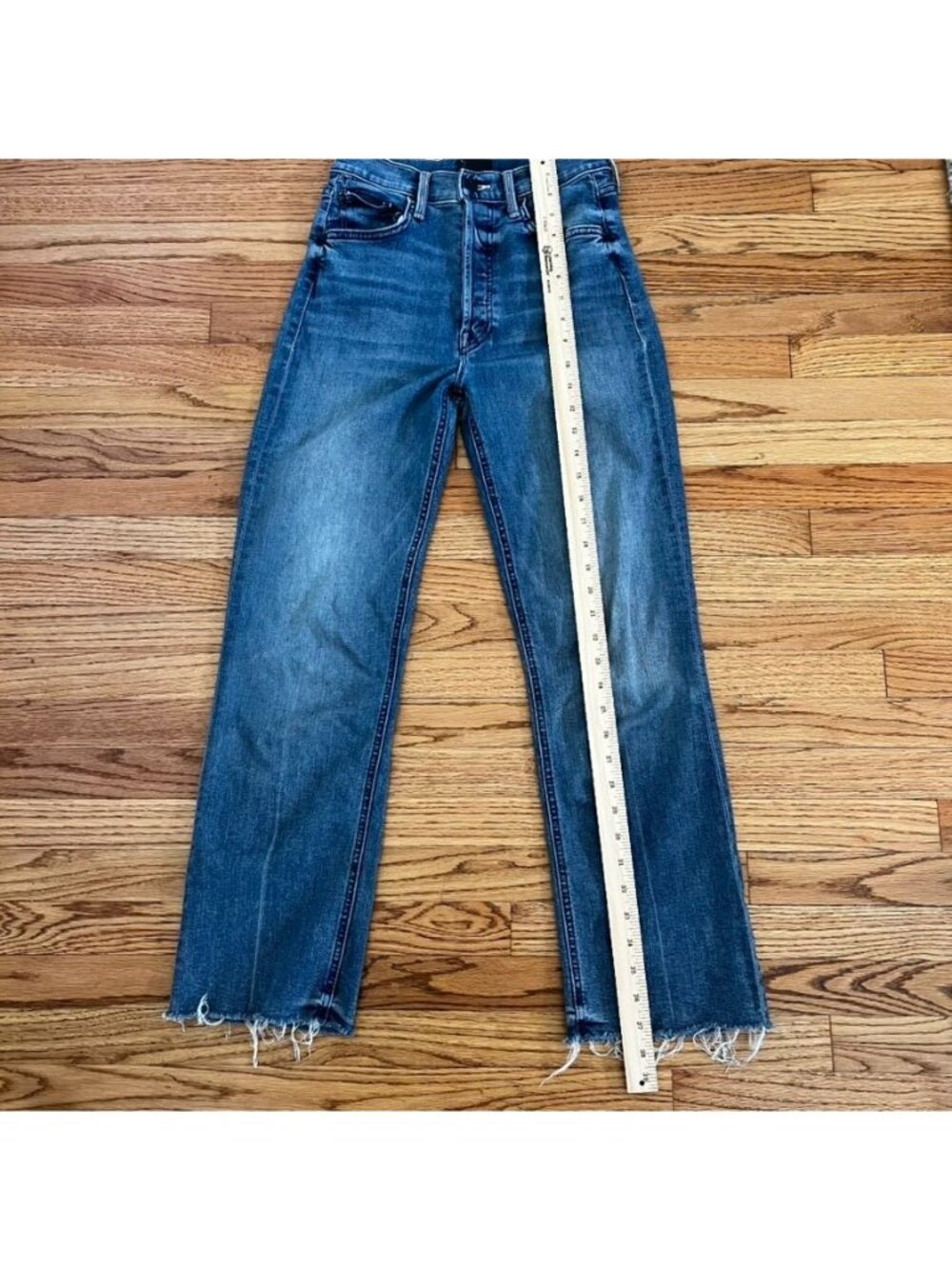 Mother Jeans Women's 27R Tripper Ankle Fray High-Rise Button Fly Raw Hem - Picture 12 of 16